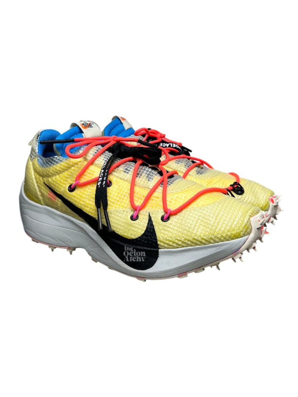 Size 9.5W Off-White x Nike Vapor Street 'Tour Yellow' CD8178-700 Pre-Owned